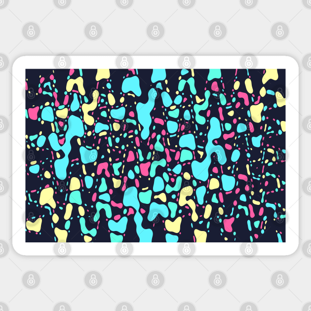 My universe, abstract colorful space print Sticker by KINKDesign